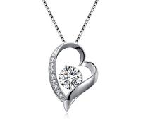 NHYHEHMR S High-Grade Non-Allergic Jewelry Romantic Heart Pendant Necklace