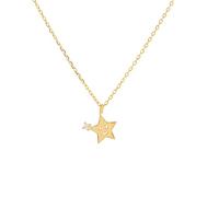 NHYHEHMR Versión de simplicidad Cartoon Simple Star Cabina de claves Collar Mujeres Lindo Necklace de regalo de joyería de fiesta de cumpleaños, 45 cm