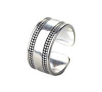 NHYHEHMR Vintage Ring Simple Width Adjustable Rings For Women & Men