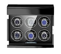 NHYHEHMR Watch Winder For 3 6 9 Automatic Watches With Quiet Motor Storage Case LCD Screen LED Lighting Luxury Mechanical Watches Display Box (Size : 3+0)