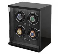 NHYHEHMR Watch Winder For 4 Automatic Watches Soft Adjustable Pillows For Universal Watches Built-in Blue LED Illumination AC Adapter Charge Quiet Motor (Color : D, Size : 4+0)
