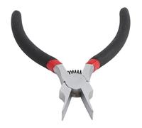 Ni aleación de hierro 5 pulgadas nariz plana joyería pinzas pinzas con mandíbula fina, mango ergonómico para la fabricación de joyas