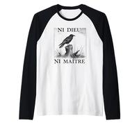 Ni Dieu Ni Maître Aves Antiautoritarias No God Masters Camiseta Manga Raglan