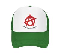 Ni Dieu Ni Maitre Hombre Mujer Gorra Trucker Secado Rápido Gorras Hip Hop Resistente Snapback Cap para Verano Golf Aire Libre