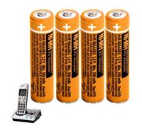 NI-MH - Batería recargable AAA de 1,2 V, 550 mAh, paquete de 4 baterías recargables AAA para teléfonos inalámbricos Panasonic BT Gigaset