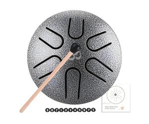 -ni tambor de lengua de acero de 3 pulgadas y 6 notas, tambor balsámico para niños | Carillón de lluvia con lengua de acero | Tambor de chakra para la lluvia | Tambor de lluvia Chakra al aire libre