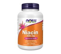 Niacina 500 MG Tr 250 Tabletas De Now Foods
