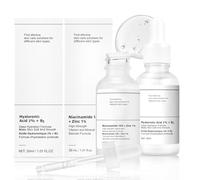 Niacinamide 10% + Zinc 1%, Serum Niacinamida, Serum Facial Niacinamide, Hyaluronic Acid 2%+ B5, Acido Hialuronico, Calma la Piel, Minimiza los Poros, 30ml (2 Piezas)
