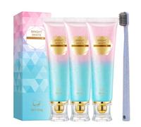 Niacinamide Whitening Toothpaste, 100g Niacinamide Toothpaste, Intensive Stain Removal Whitening, for Sensitive Teeth Fresh Breath (3pcs)