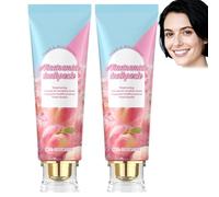 Niacinamide Whitening Toothpaste,Teeth Whitening Stain Removal,Fresh Breath Enamel Repair,Intensive Stain Removal for Café & Tea,Tripel Whitening,Travel Size & Multipack,Gentle Sensitive Mouths (2PCS)