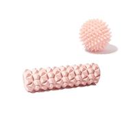 Niaciswe Foam Roller 2 Piezas Rodillo Masaje Rulo Masaje Muscular Rodillo de Espuma para Terapia y Masaje Muscular Rodillo Masaje Muscular y Bola Masaje para Aliviar la TensióN Muscular, 30x8cm