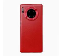 NiaCoCo Compatible con Huawei Honor 20 Pro PC Hard Shell Ultradelgado Resistente a los Arañazos Carcasa de Telefono Estuche Protector+1PCS Protector de Pantalla - (Rojo)
