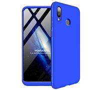 NiaCoCo Compatible con Huawei Honor Play Silicona TPU A Prueba de Choques Caso,Ultra Thin Anti Scratch 3 en 1 diseño Protector Caso para Huawei Honor Play-Azul