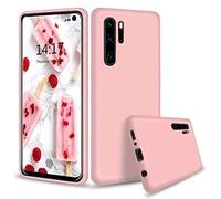 NiaCoCo Compatible con Huawei P30 Pro Carcasa Ultra Delgada a Prueba de Golpes Silicona Líquida Funda para Teléfono Gel Suave Microfibra de Caucho Rayado Protector Caso (Rosa)