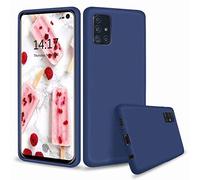 NiaCoCo Compatible con Samsung Galaxy S20 Plus Funda Silicona liquida Ultra Delgado a Prueba de Choques Carcasa de Telefono +1pcs Protector de Pantalla Gratis-(Azul)