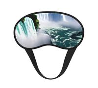 Niagara - Antifaz para dormir con estampado de otoño para personas que duermen de lado, bonita máscara opaca para ojos para el hogar o viajes