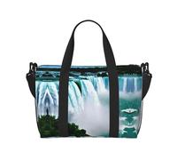 Niagara - Bolsa de transporte versátil con estampado de otoño, ideal para negocios, deportes, estancias de fin de semana, color negro, talla única, Black, Talla única