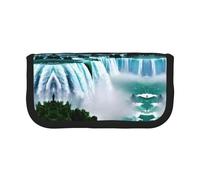 Niagara - Estuche pequeño con estampado de otoño para lápices, estuche estético para lápices, bolsa de almacenamiento para bolígrafos, oficina, Black, Talla única, Organizador de bolsas