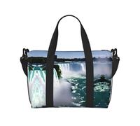Niagara Fall - Bolsas de viaje versátiles para artículos personales para mujer, espaciosas bolsas de lona para viajes, bolsas de gimnasio para hombres, Negro -, Talla única