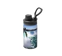 Niagara Fall Print - Botella de agua de acero inoxidable de doble pared aislada de 355 ml para bebidas frías y calientes