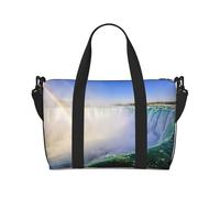 Niagara Falls - Bolsa de viaje con estampado de cataratas del Niágara, bolsa de viaje para artículos personales, para viajes, gimnasio, deportes, fin de semana, Black, Talla única