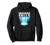 Niagara Falls Cascada Tipografía Cascada Gráfico Sudadera con Capucha