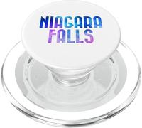 Niagara Falls Estados Unidos Canadá Frozen Watercolor Art Souvenir PopSockets PopGrip para MagSafe