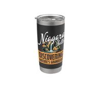 Niagara Falls Nature's Grandeur Travel Trip Familia Souvenir Vaso térmico de acero inoxidable de doble pared