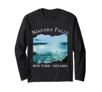 Niagara Falls New York Ontario Tourist Souvenir Hombres Niños Niños Manga Larga