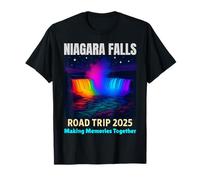 Niagara Falls Road Trip 2025 Rainbow Lights Tee Camiseta