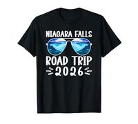 Niagara Falls Road Trip 2026 Gafas de Sol Vacaciones Familiares Camiseta