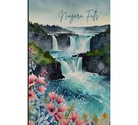 Niagara Falls Travel Journal - Blue Floral Diary to Write Trip Memories, Notes, and Adventures | Cute Souvenir Gift for All Niagara Lovers | 120 Wide-Ruled Pages, Paperback