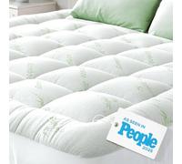 Niagara Sleep Solution Cubrecolchón de bambú Enfriamiento Completo 54 x75 Pulgadas Transpirable Extra Felpa Grueso Equipado 8-20 Pulgadas Tamaño de Cama Almohada Cojín de colchón Ultra Suave