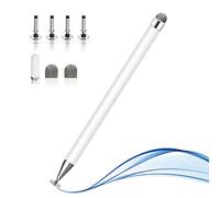 NIAGUOJI - Lápiz Capacitivo para Pantallas táctiles, Punta de Disco de Alta sensibilidad, Tapa magnética, Universal para Apple/iPad Pro/Mini/Air/Android/Microsoft y Otras Pantallas táctiles (Blanco)
