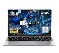 NIAKUN Laptop, Win 11 Pro Laptop Computer 2025, 15.6 pulgadas Lap Top, 16GB RAM 512GB SSD PC, M3-6Y30 Procesador 2.2Ghz, 39.6 cm FHD 1920 * 1080 Pantalla, WIFI5, BT4.2, Webcam, 38.5Wh, Plata