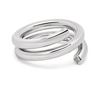 Nialaya - Modern Spiral Ring - Accessories - Hombre - Gris - 62 MM -