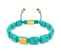 Nialaya- The Dorje Flatbead Collection - Turquoise and Gold- Accessories- Hombre- Amarillo- XL- The Dorje Flatbead Collection - Turquoise and Gold