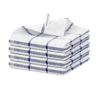 Nialnant 4 trapos de limpieza, 100% algodón de rizo para lavar platos, paños de cocina de secado rápido, paños de cocina para cocina, cuadros azul marino, 12 x 12 pulgadas