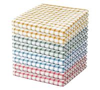 Nialnant 8 Trapos de Cocina, 100% algodón, Suaves, absorbentes, de Secado rápido, para Cocina, Lavado de Platos, Trapos de Limpieza, 11 x 11 Pulgadas