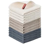 Nialnant Paquete de 12 paños de cocina, 100% algodón, para lavar platos, trapos de limpieza de cocina suaves y absorbentes, 12 x 12 pulgadas