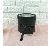 NIAN Caja redonda de la flor del jabón de la caja de regalo de la doble capa para la caja de San Valentín de la boda del material