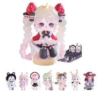 niannyyhouse BJD - Figuras de caja ciega, muñeca articulada con ropa, figura de acción de PVC coleccionable, muñecas Magic Mirror Paradise Series (8 piezas)