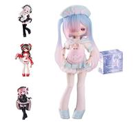niannyyhouse BJD - Figuras de caja ciega, serie de poemas asintomáticos, muñeca articulada con ropa, figura de acción coleccionable de vestir (4 piezas)