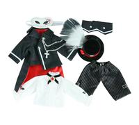 niannyyhouse BJD - Ropa de muñeca, juego de caminante nocturno oscuro, escala 1/12, para figura de acción de 4.3 y 5.5 pulgadas, accesorios (para muñeca BJD de 5.5 pulgadas)
