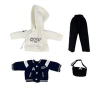 niannyyhouse BJD - Ropa de muñeca para muñecas articuladas de bola de 1/4 1/6, conjunto de uniforme de béisbol escolar, accesorios de vestir de figura de acción (azul, 1/6BJD-niño)