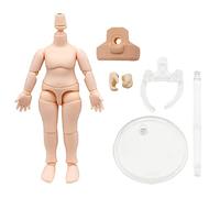 niannyyhouse DOD - Figuras de acción de muñeca de 10 cm, adecuadas para cabeza de muñecas BJD de 1/12 (blanco normal, paquete estándar A)