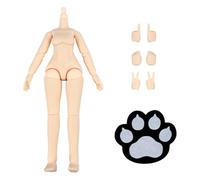 niannyyhouse Figura de acción corporal BJD de 1/12, muñeca personalizada de 5 pulgadas con manos (blanco normal)