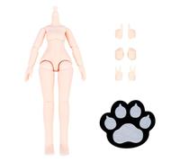 niannyyhouse Figura de acción corporal BJD de 1/12, muñeca personalizada de 5 pulgadas con manos (rosa melocotón)