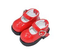 niannyyhouse Muñeca de felpa de 20 cm de tacón alto de cuero de 5 cm 1/6BJD 8 pulgadas accesorios para muñecas (rojo)