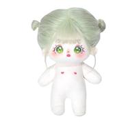 niannyyhouse Muñeca de peluche humanoide de 20 cm, cuerpo de peluche humanoide sin atributo, cuerpo normal de 8 pulgadas, ropa portátil, regalos de vestir (a-11-con esqueleto)